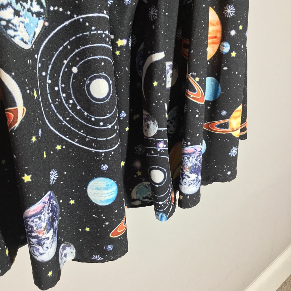 Ms. Frizzle-esque space dress
